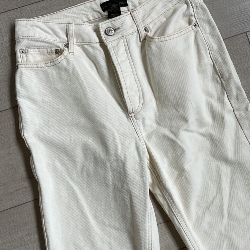 House of Harlow off- white straight leg jeans - Picture 2 of 6